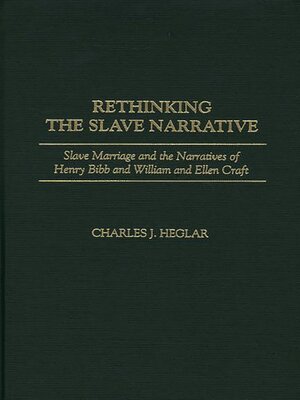 cover image of Rethinking the Slave Narrative